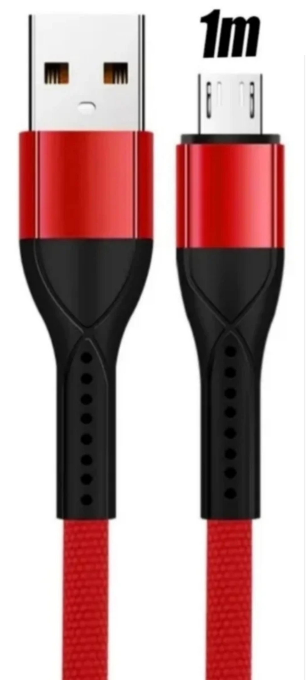 Cable 6A Micro USB Rojo 1 m Carga Ultra Rápida