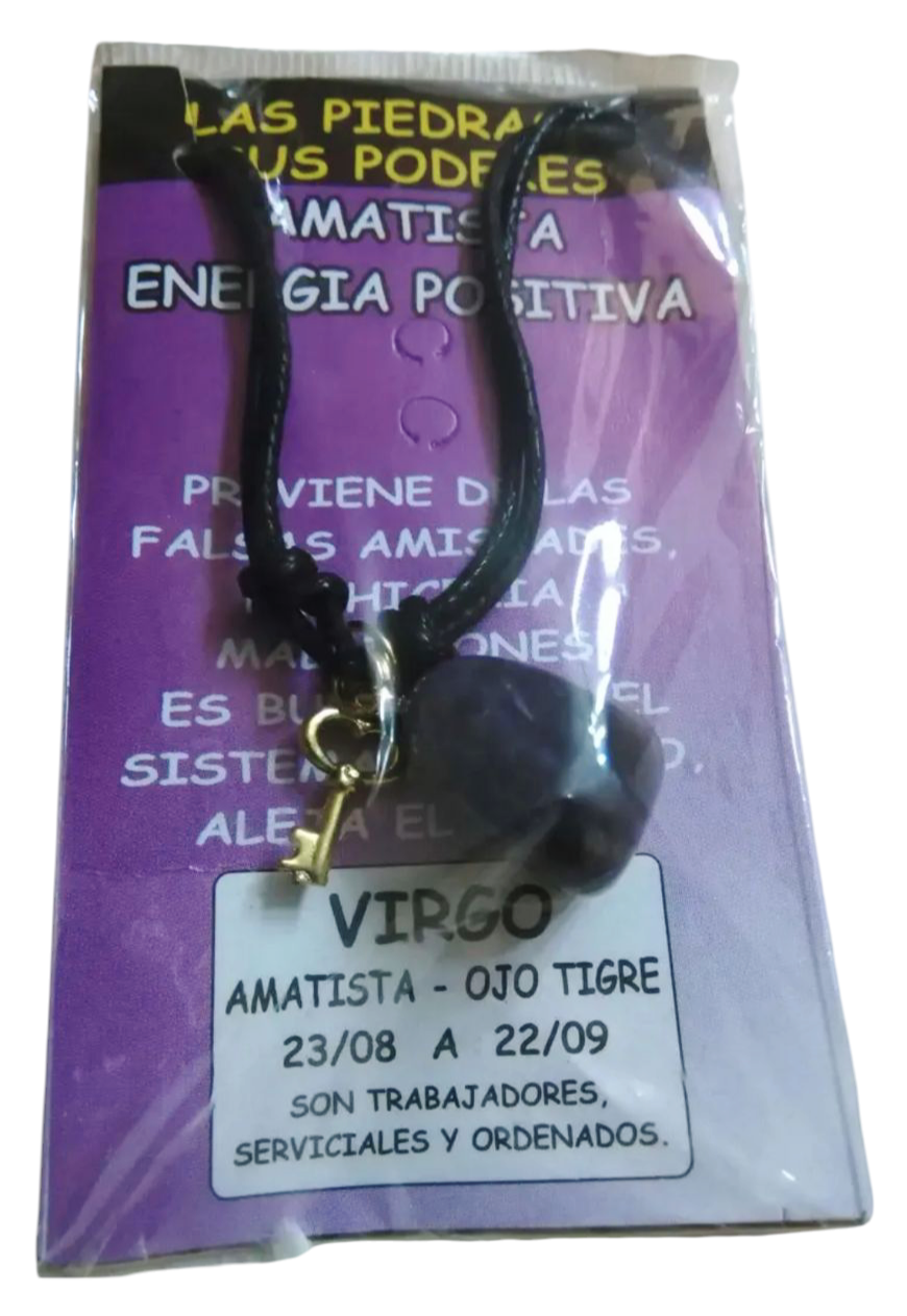 Collar Virgo con Peridoto Energético y Llave