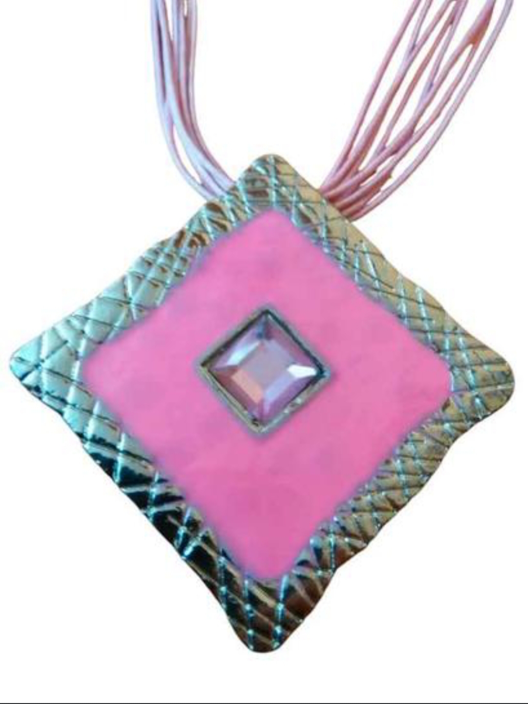 Conjunto Collar y Pendientes Rosa Chic