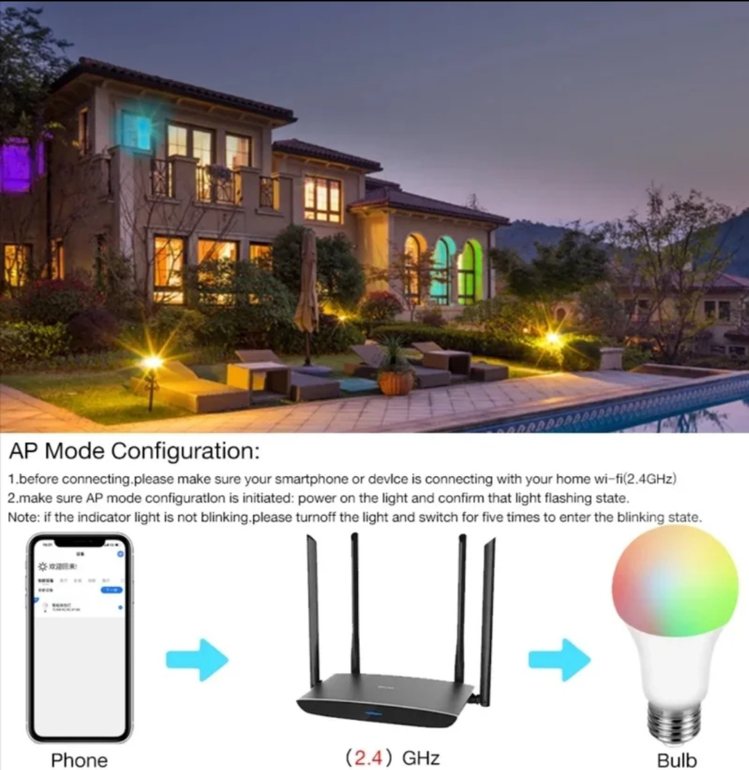 Bombilla Inteligente 18W WiFi RGB E27