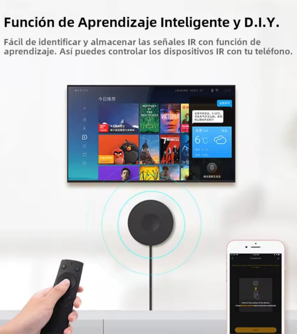Control Remoto WiFi IR & RF Todo en Uno