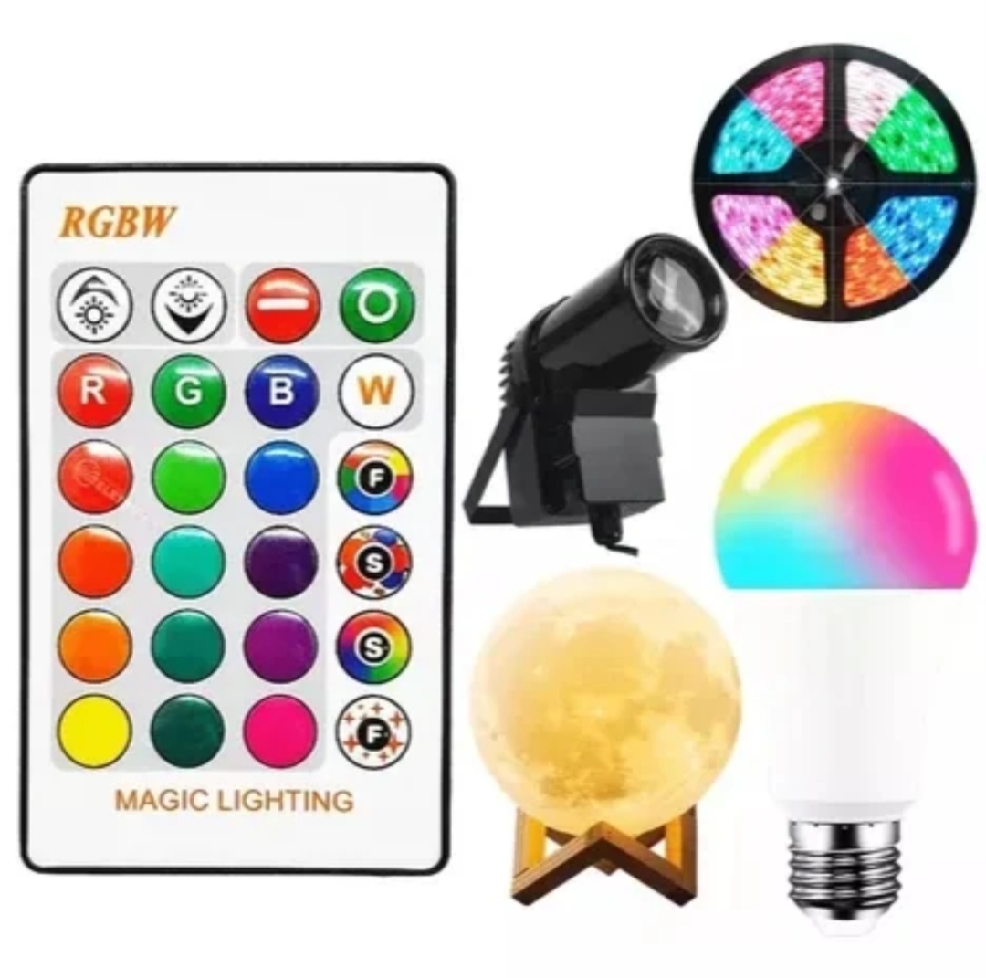 Controlador LED RGB IR 24 Botones