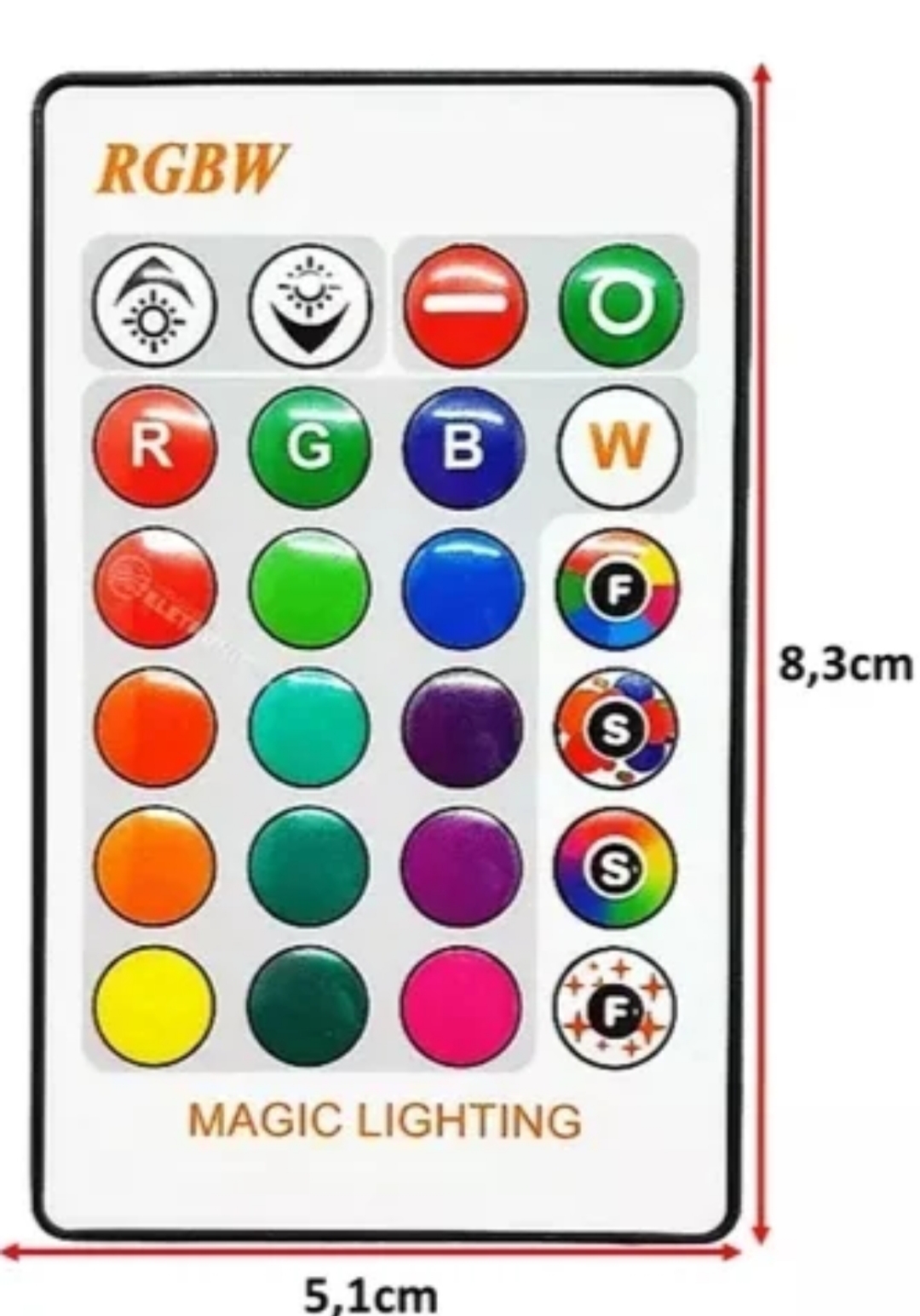Controlador LED RGB IR 24 Botones