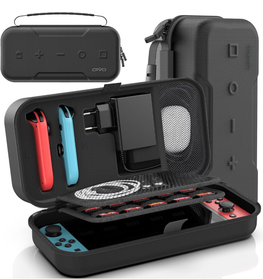 Funda Premium Switch y OLED con 20 Ranuras