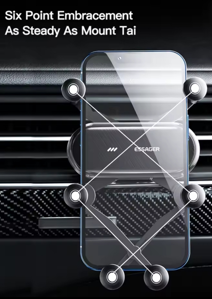 Soporte Essager 6 Puntos para Ventilación de Coche