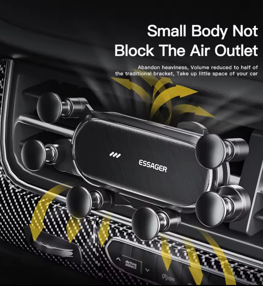 Soporte Essager 6 Puntos para Ventilación de Coche