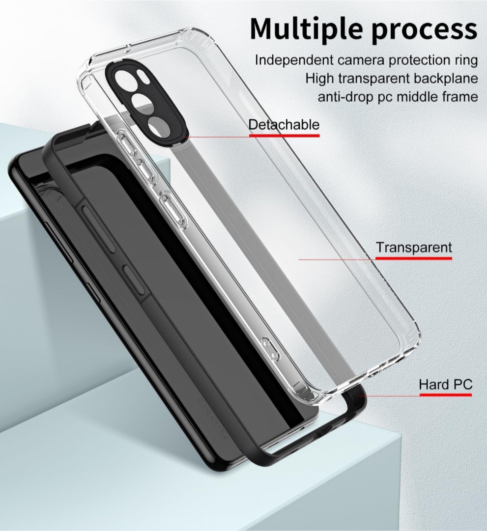 Funda Transparente 2-en-1 Moto G31/G41 PC+TPU