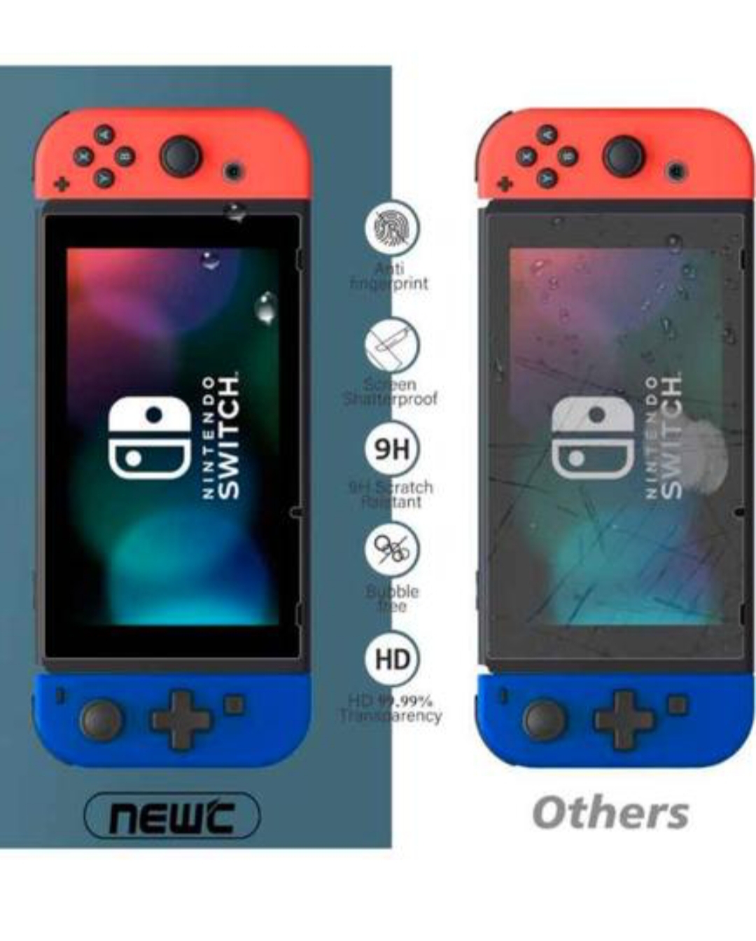Cristal Templado 9H para Nintendo Switch