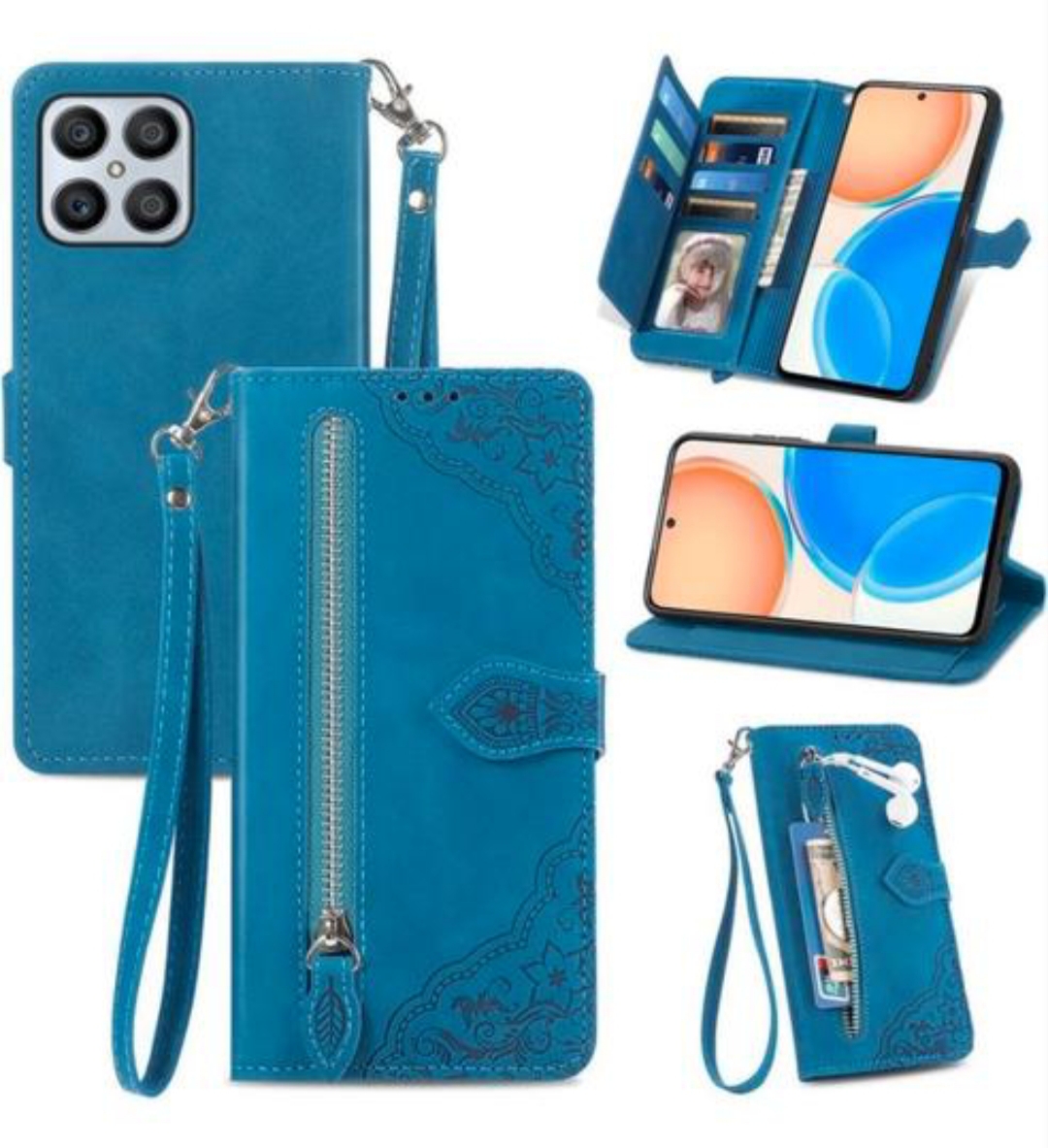 Funda Libro Honor X8 5G | Cuero, Protección Total