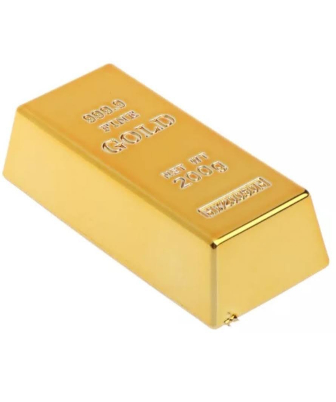 Imán Lingote Dorado Premium para Nevera