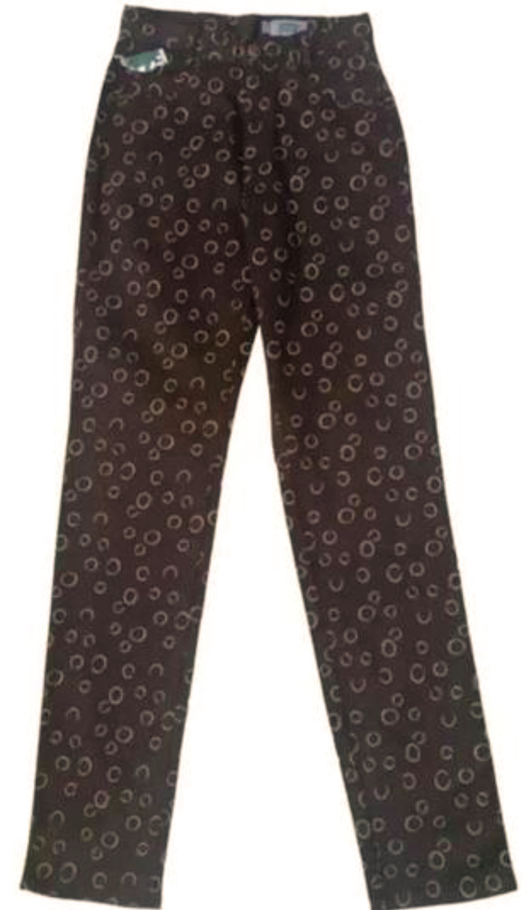 Pantalón Estampado Circular T46: Estilo y Confort