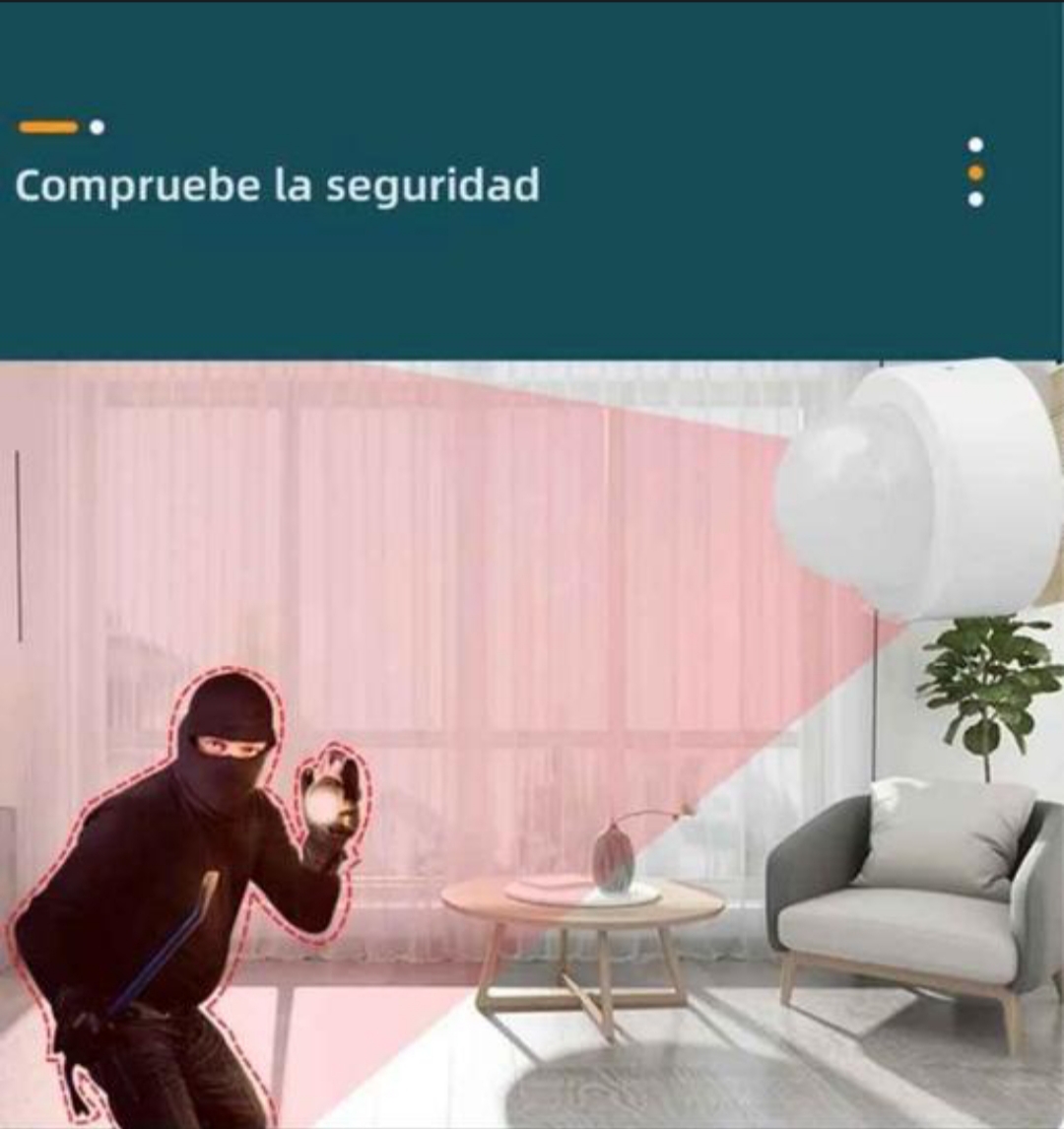 Sensor Movimiento PIR Zigbee Tuya 3.0 – Seguridad Inteligente