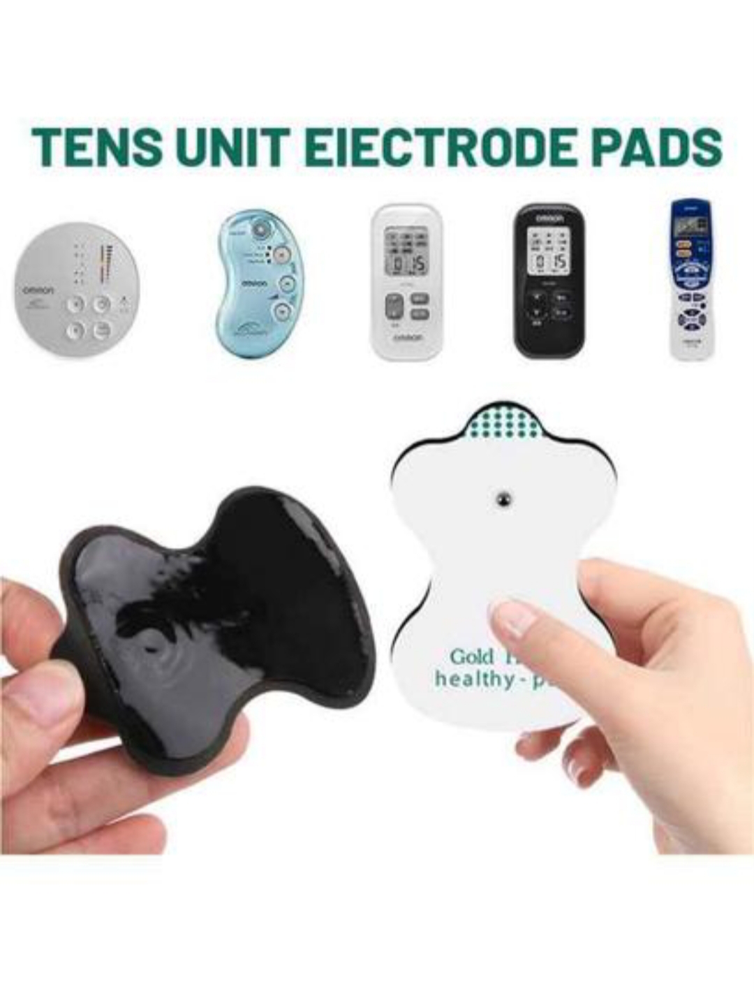 Parches Electrodos TENS 8 uds Reutilizables