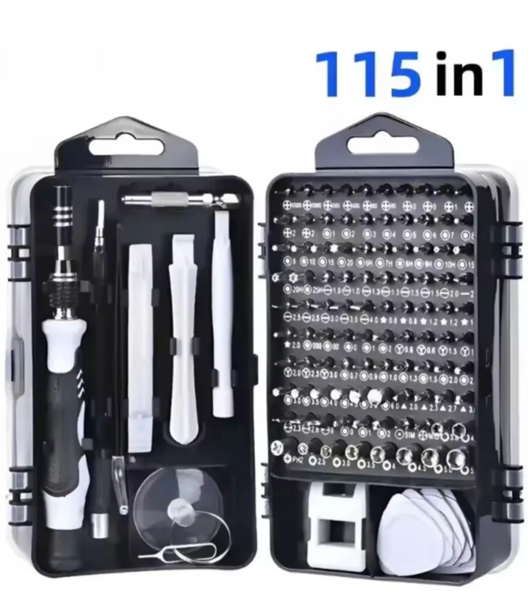Destornillador 115 en 1 Profesional – Magnético