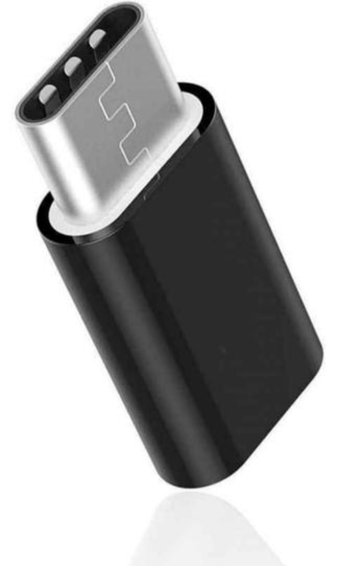 Adaptador Micro USB a USB-C – Negro