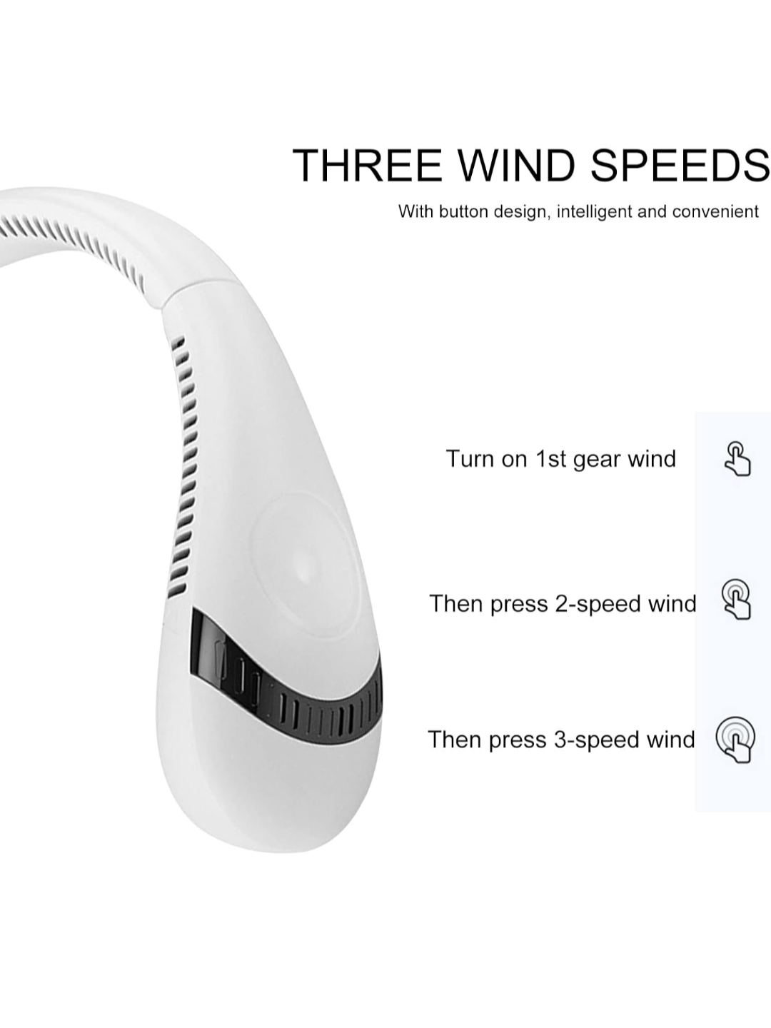 Ventilador Cuello 5000 mAh Recargable – Manos Libres