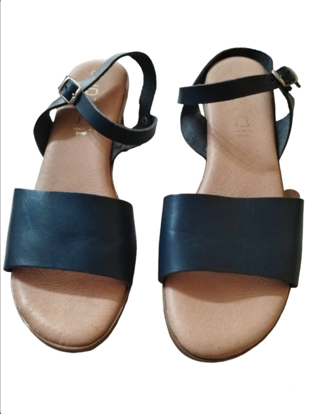Chanclas Piel Azul Talla 40 – Calidad Española