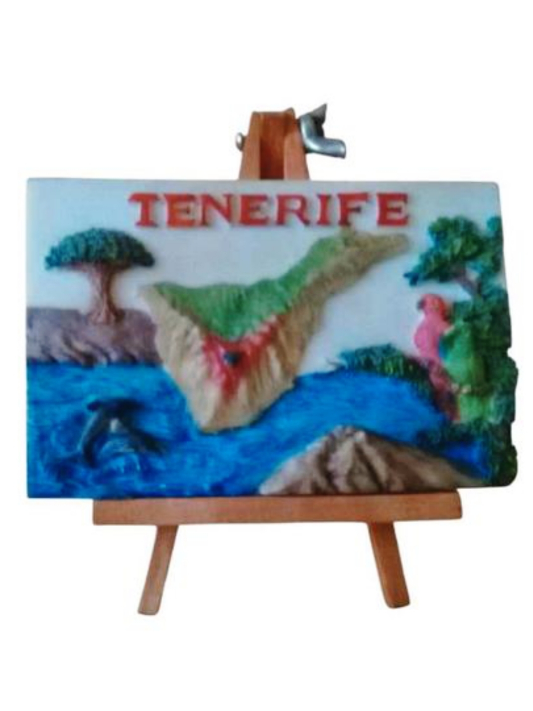Figura Mapa Tenerife 3D con Caballete