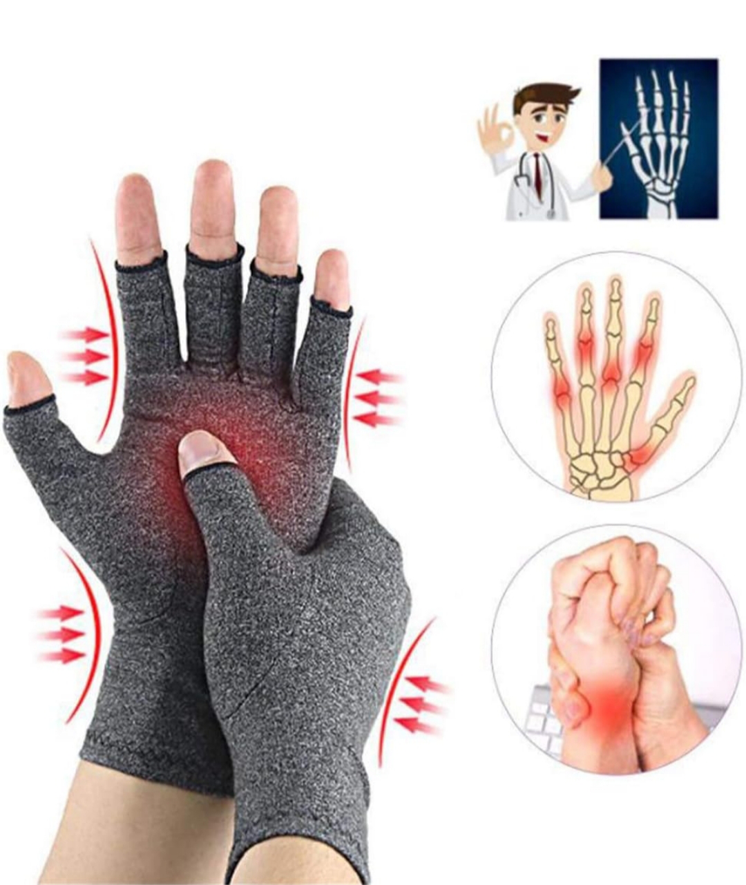 Alivio Exprés: Guantes AntiArtritis L