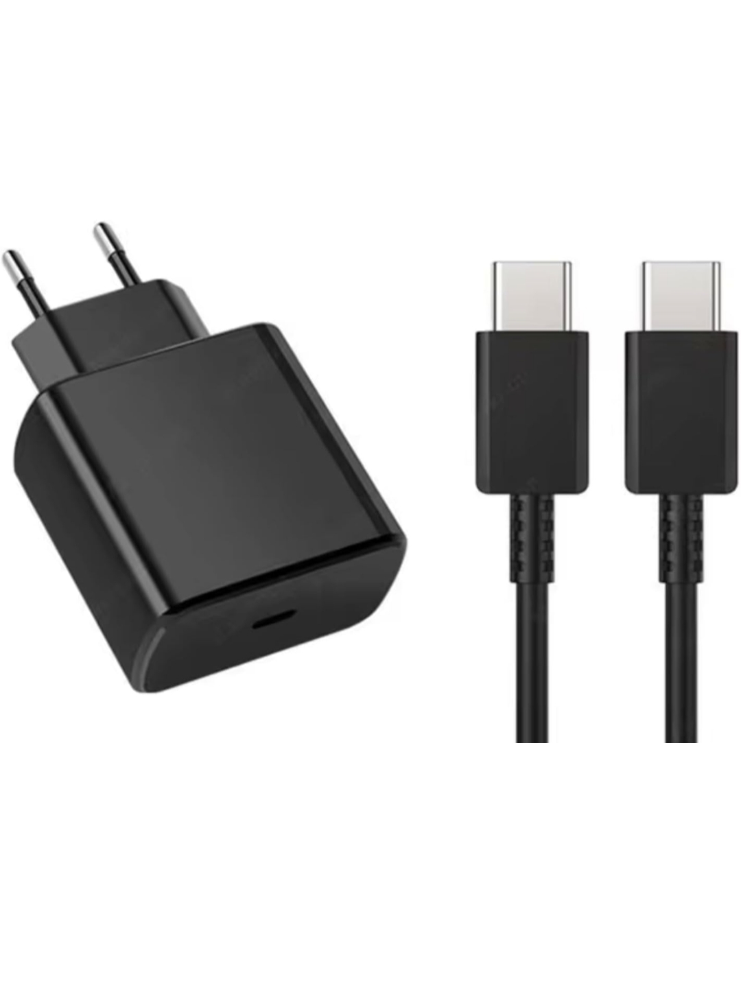 Cable USB-C 1 m + Cargador PD 45 W – Ultra Eficiencia