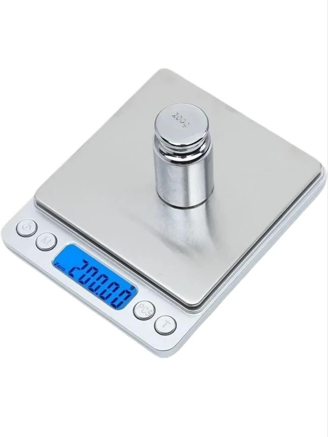 Balanza Digital de Cocina Alta Precisión 0,1g a 3kg Acero Inoxidable con Pantalla LCD y Función Tara