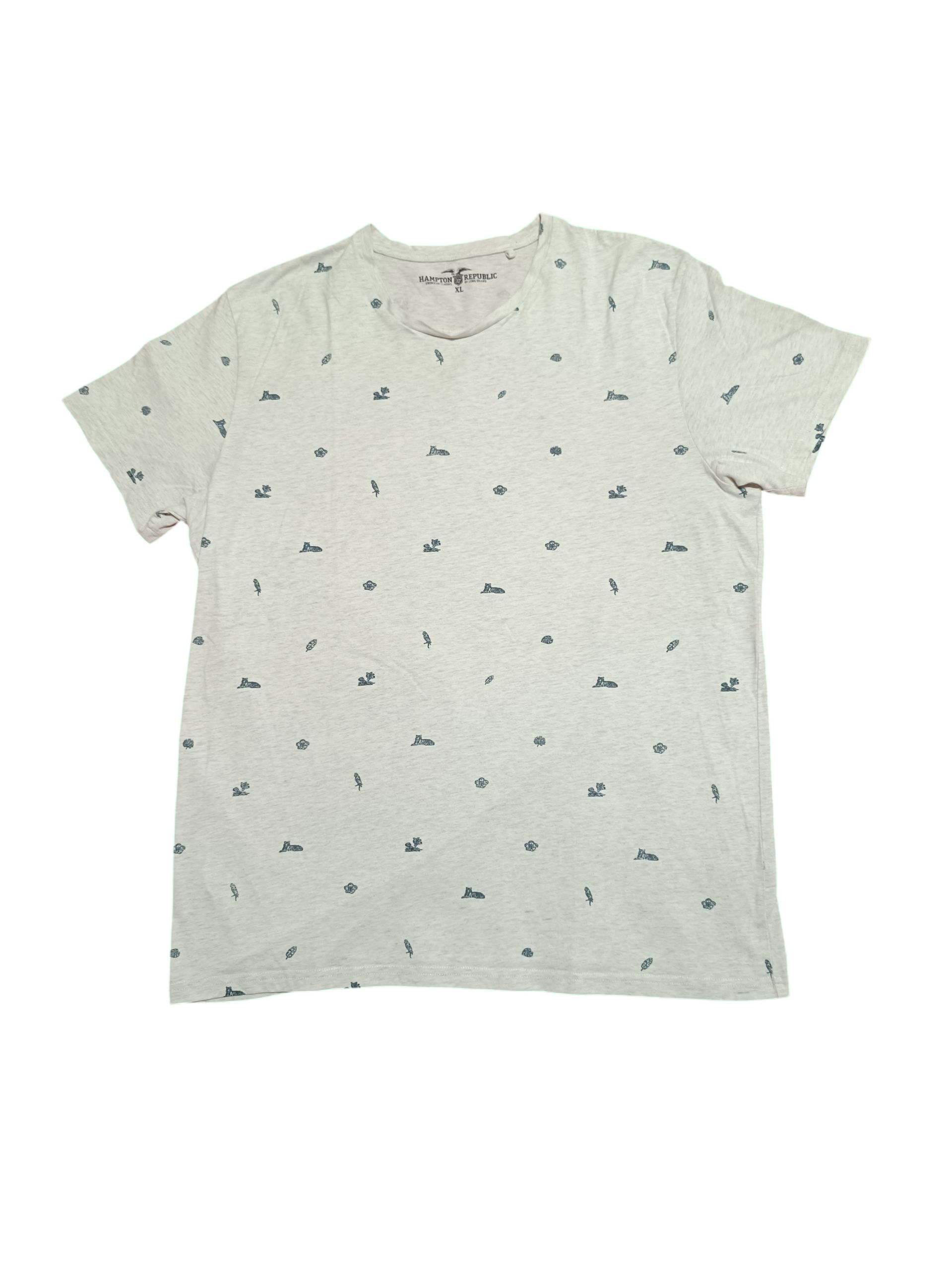 Camiseta Hampton Republic: American Classics Of Long Island (Clásicos Americanos de Long Island) — Gris — Talla XL