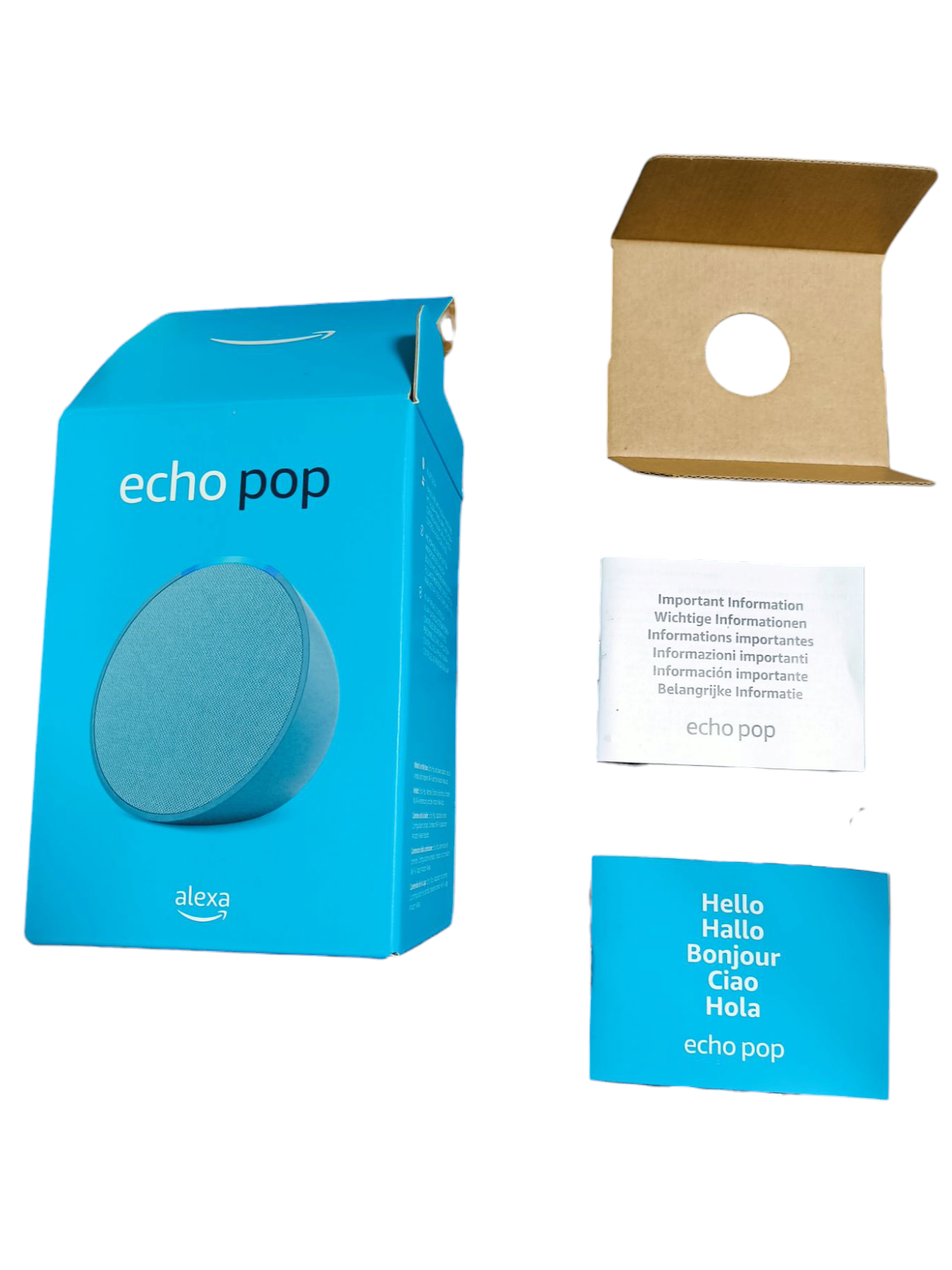 Caja Echo Pop Azul + Instrucciones Oficiales