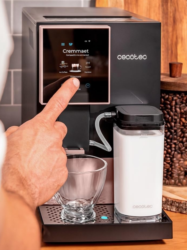 Cafetera Cecotec Cremmaet Compactccino Connected Black Rose