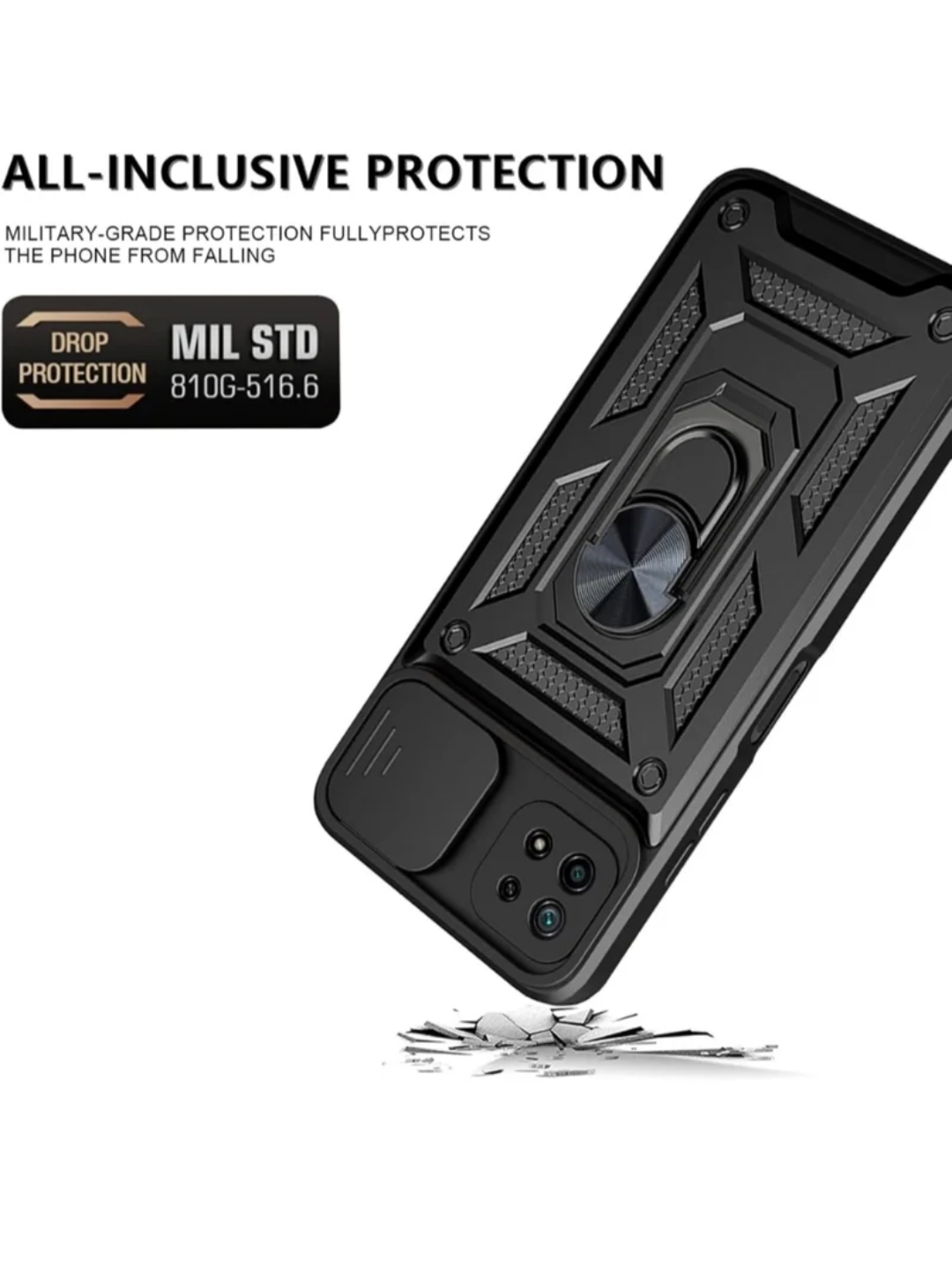 Funda Antigolpes Samsung A22 5G con Anillo Soporte
