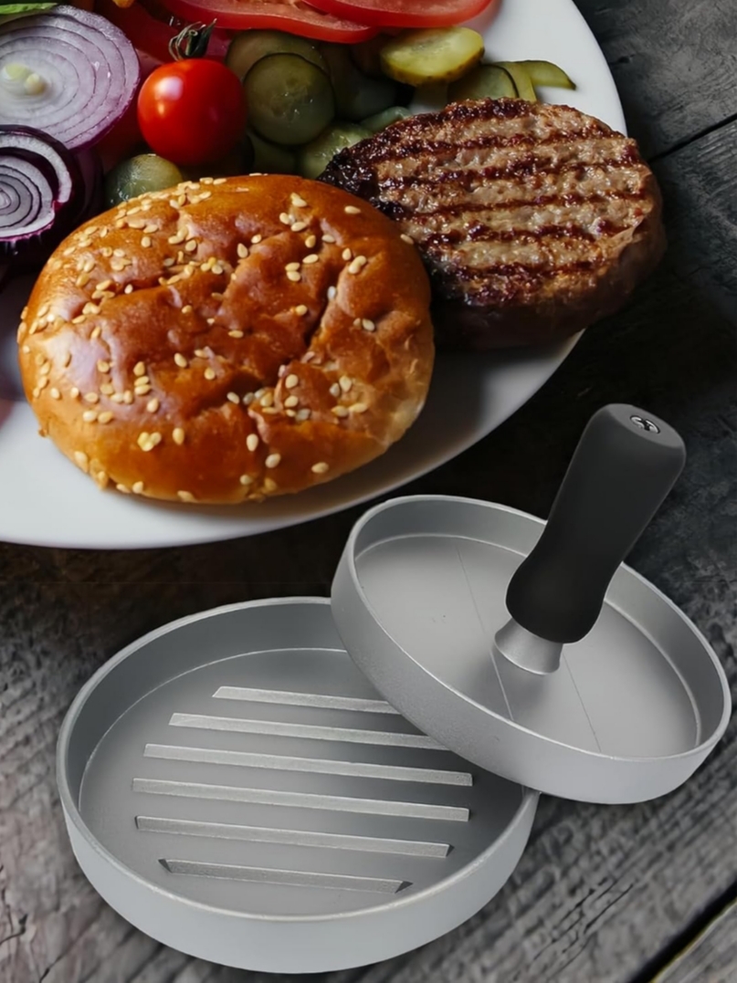 Prensa para hamburguesas 11,9 cm — Cocina perfecta y antiadherente