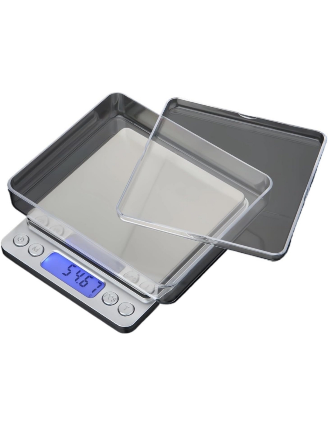 Balanza Digital de Cocina Alta Precisión 0,1g a 3kg Acero Inoxidable con Pantalla LCD y Función Tara