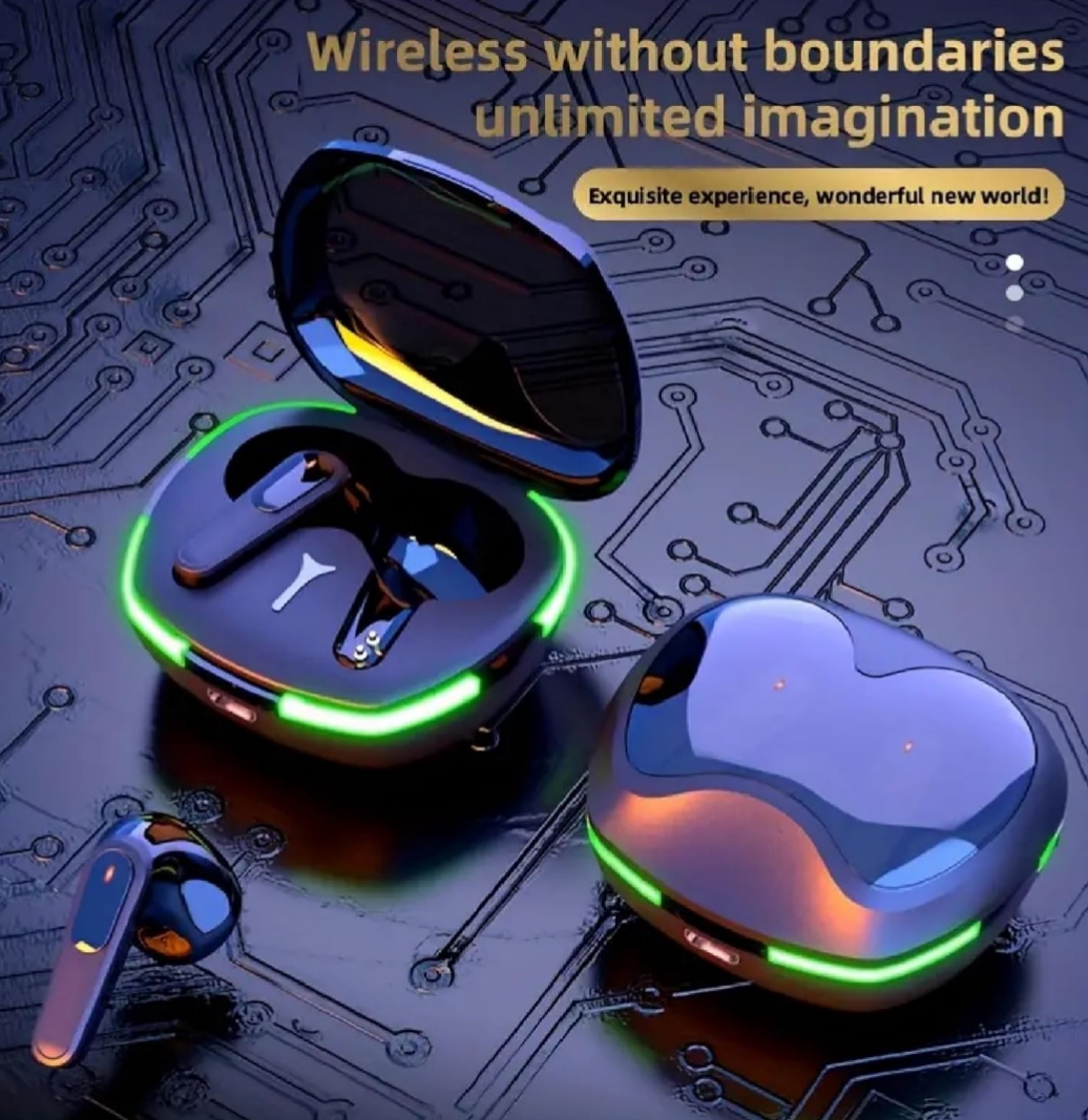 Auriculares PRO60 TWS — Graves 8D, 40 h y control táctil (ideal para deporte y gaming).