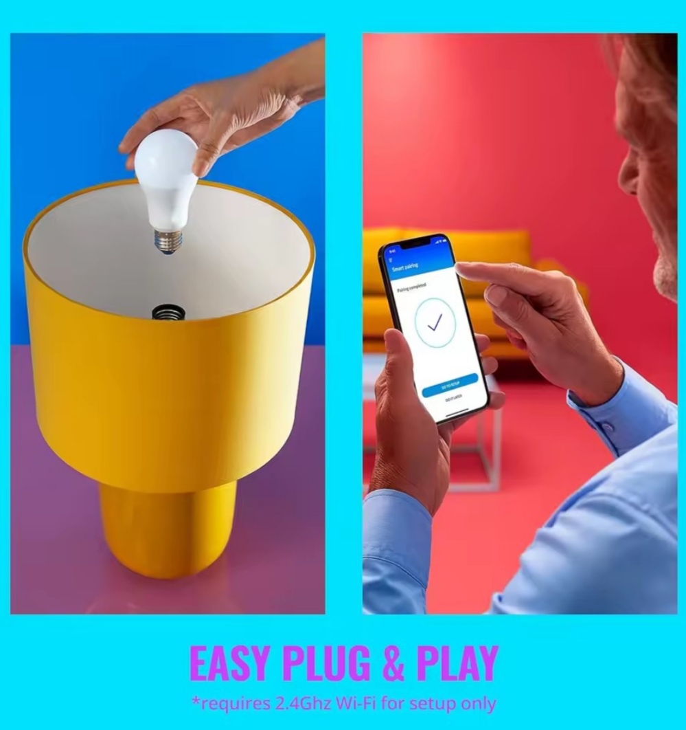 Bombilla Inteligente WiFi RGB E27 Compatible Alexa y Google Home