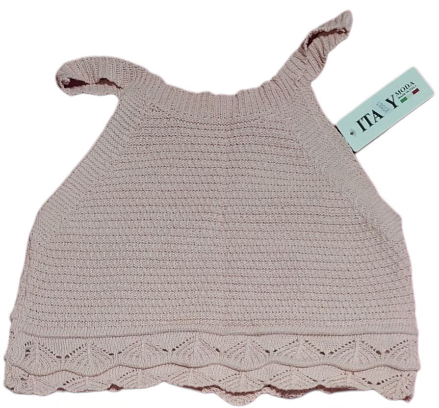 Conjunto crochet mujer nude XS-S,