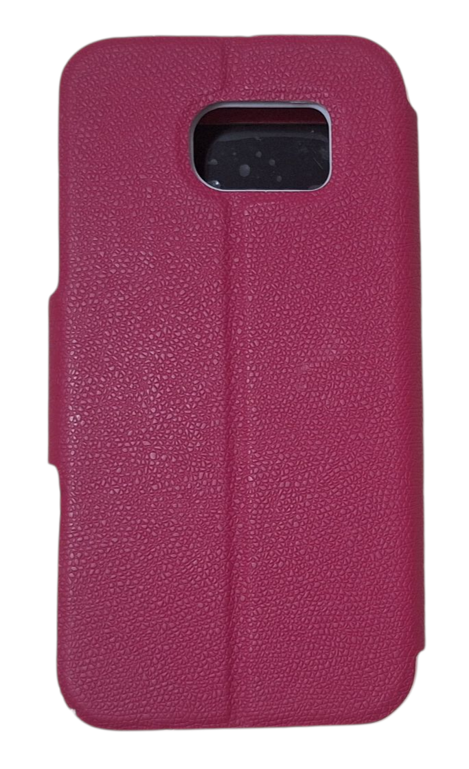 Funda flip cover rosa para Samsung Galaxy S6