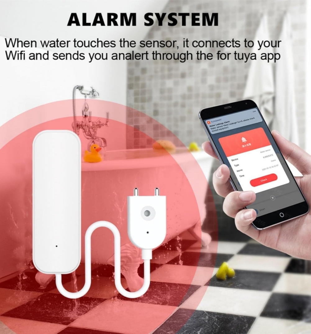 Detector fugas agua WiFi Smart Life Tuya