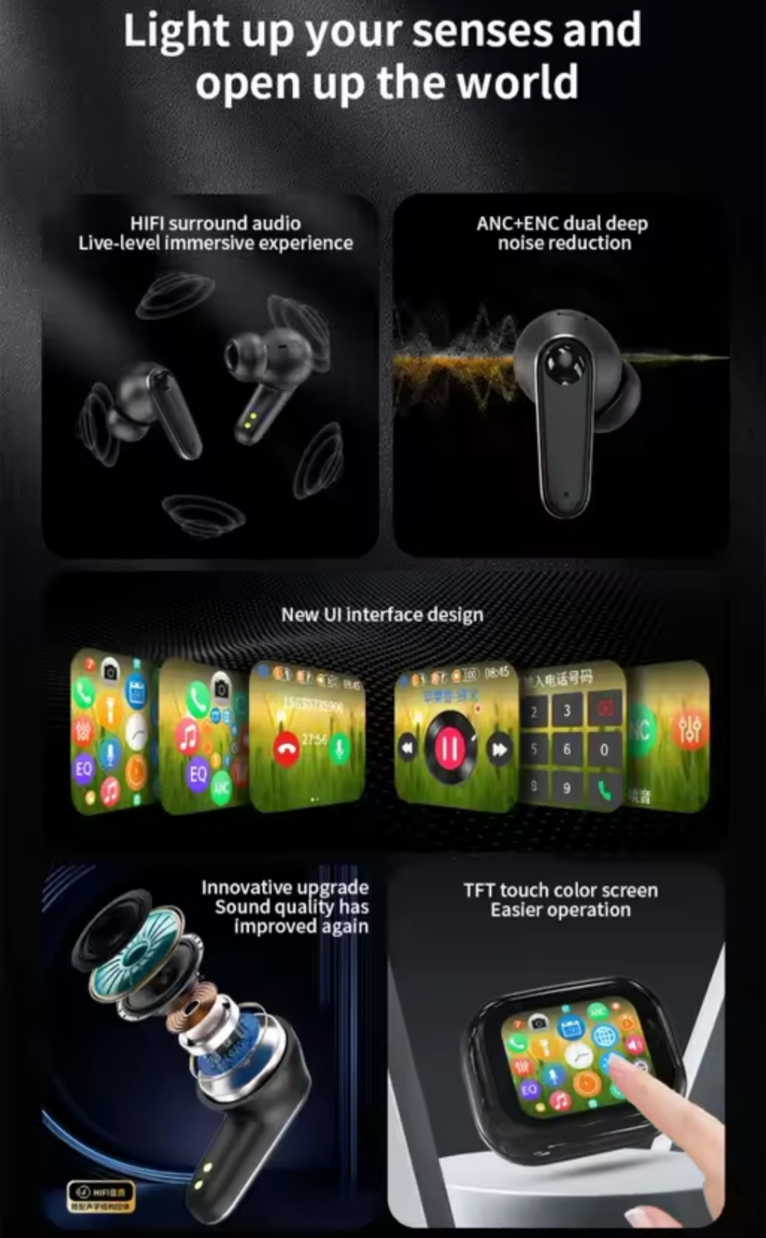 🌍🔥 AURICULARES TRADUCTOR AI 144 IDIOMAS | PANTALLA TÁCTIL INTELIGENTE