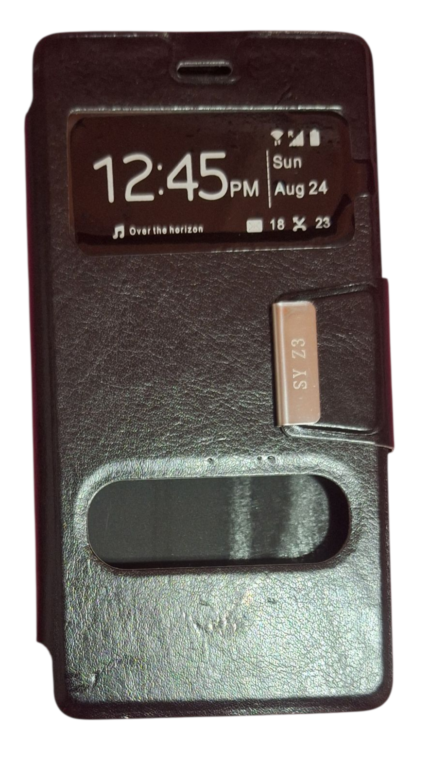 Funda flip cover con ventana negra para Sony Xperia Z3