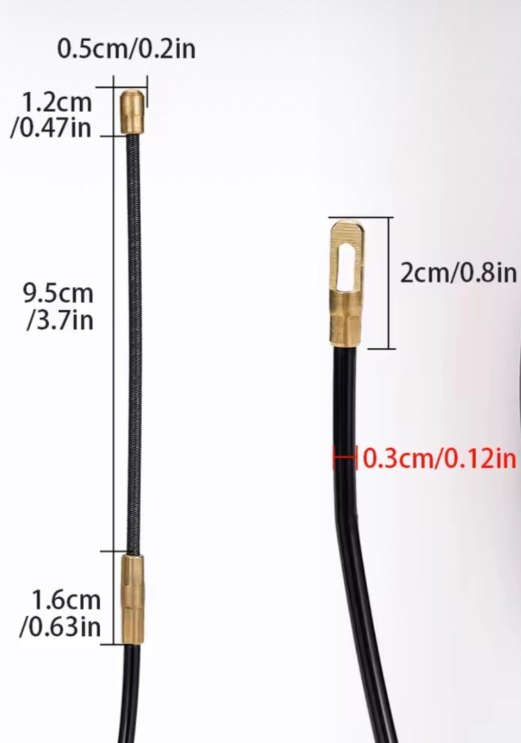 Extractor de Cables Fibra Vidrio 3 mm x 5 m Profesional