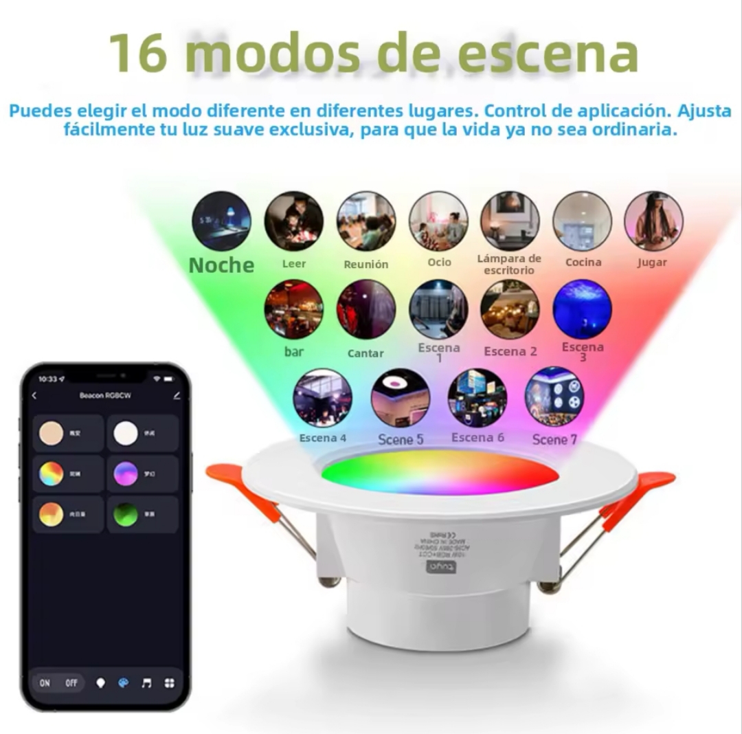 Bombilla LED Inteligente RGB Tuya 10W WiFi Alexa Google