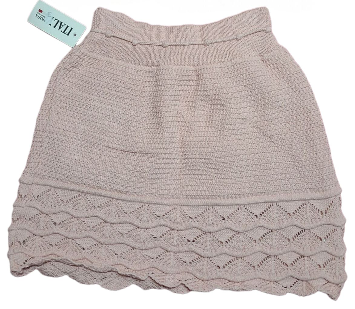 Conjunto crochet mujer nude XS-S,