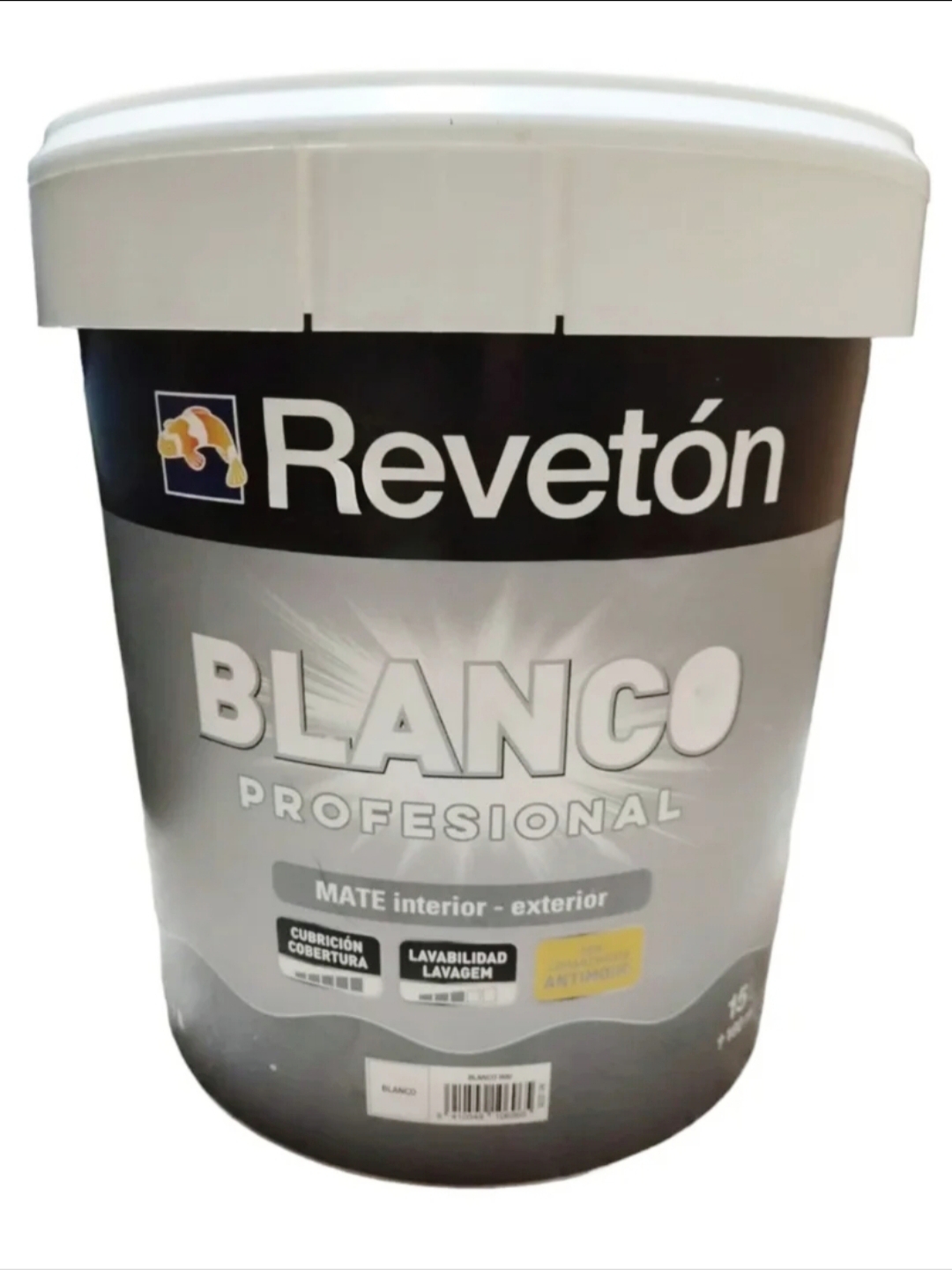 Pintura Antimoho Blanco Mate Profesional 15L