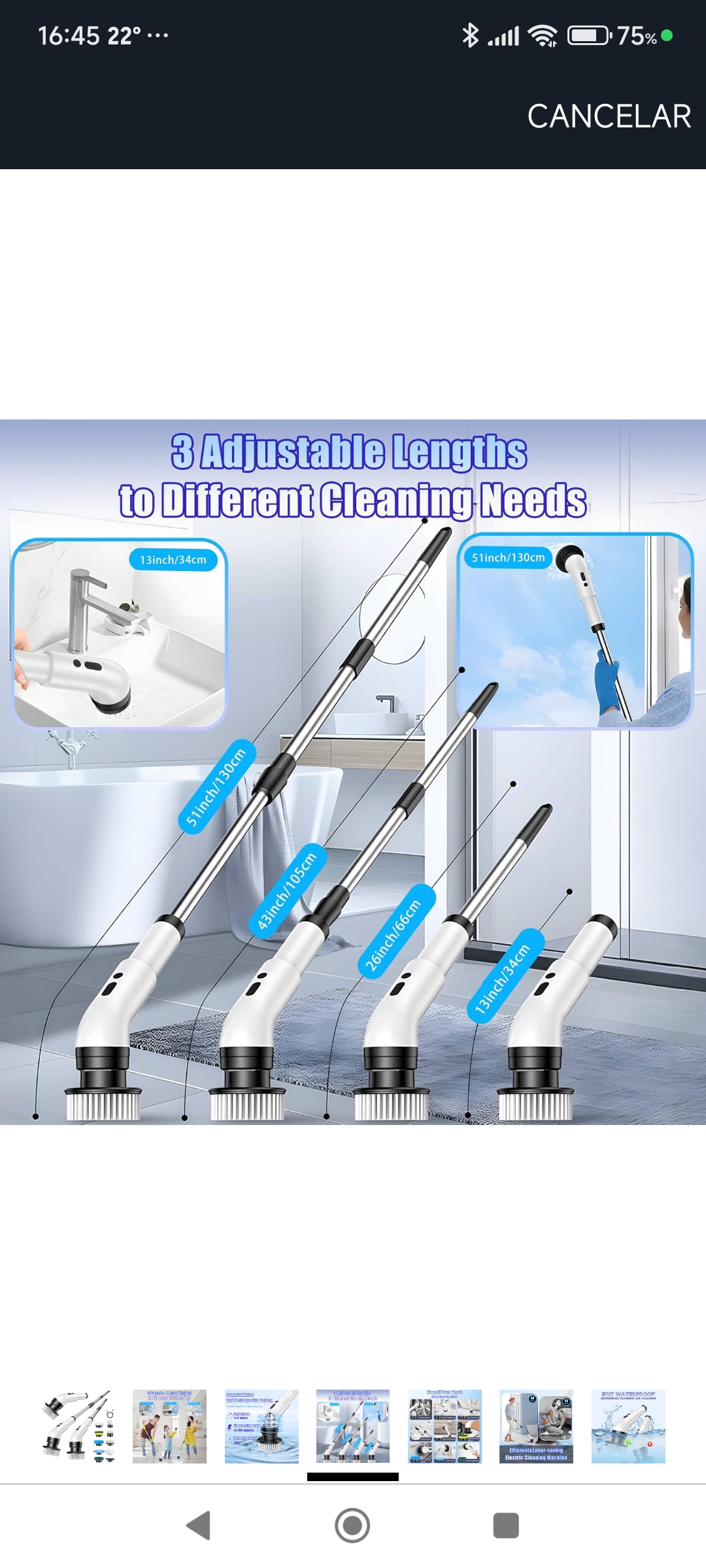 Cepillo eléctrico 9 en 1 – limpieza profunda