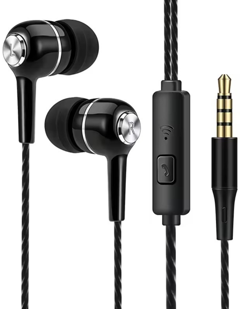 Auriculares HiFi 3.5mm con Micrófono y Graves Potentes 🎧 Compatible con Móvil, PC y Tablet