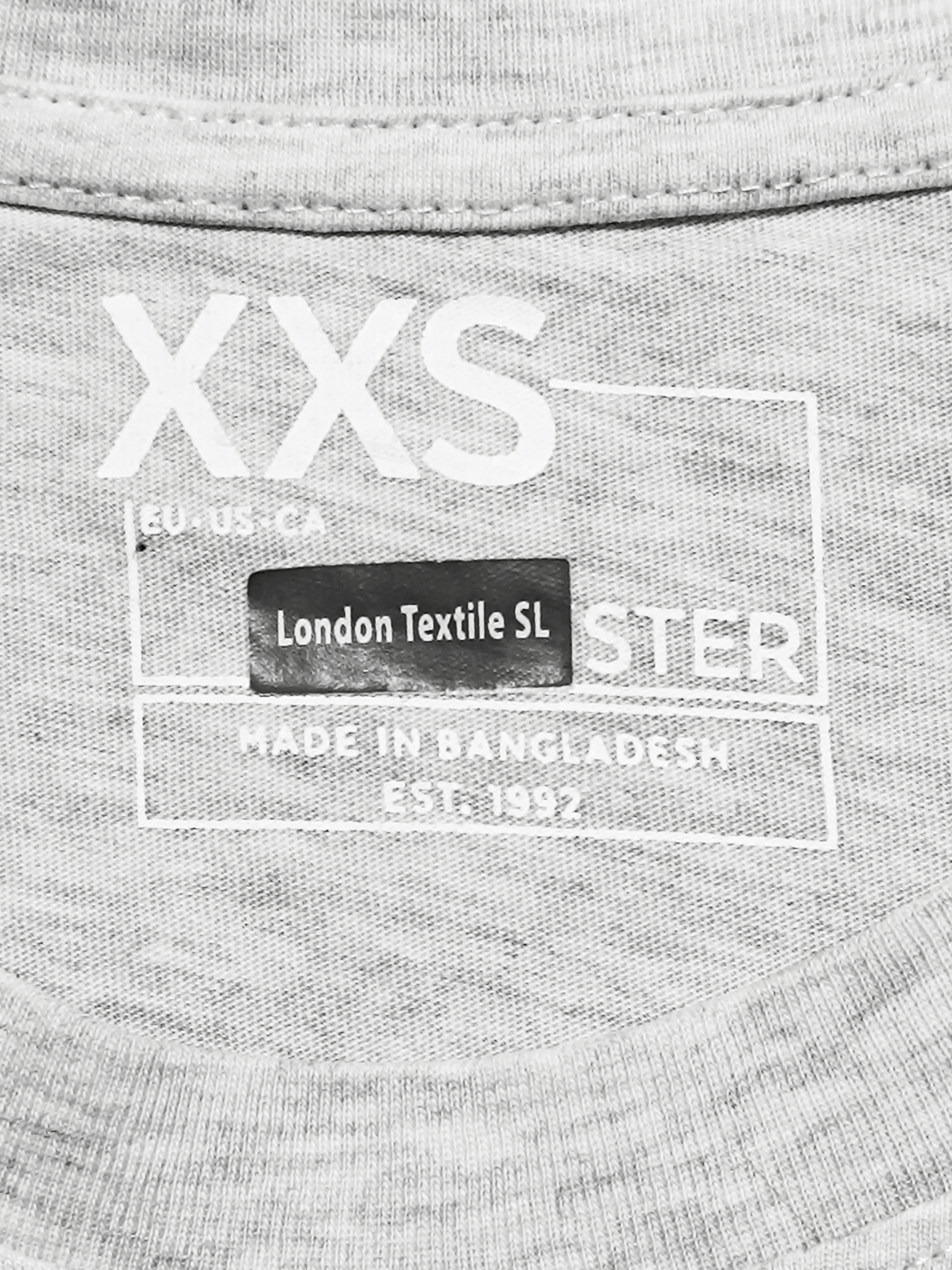 Camiseta Hombre XXS Gris London Textile – Nueva a Estrenar