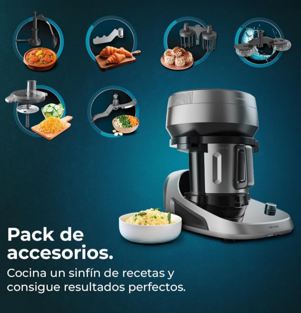 Mambo CooKing Unique Robot de Cocina Multifunción 2200W ChefCrown 4,5L Como Nuevo