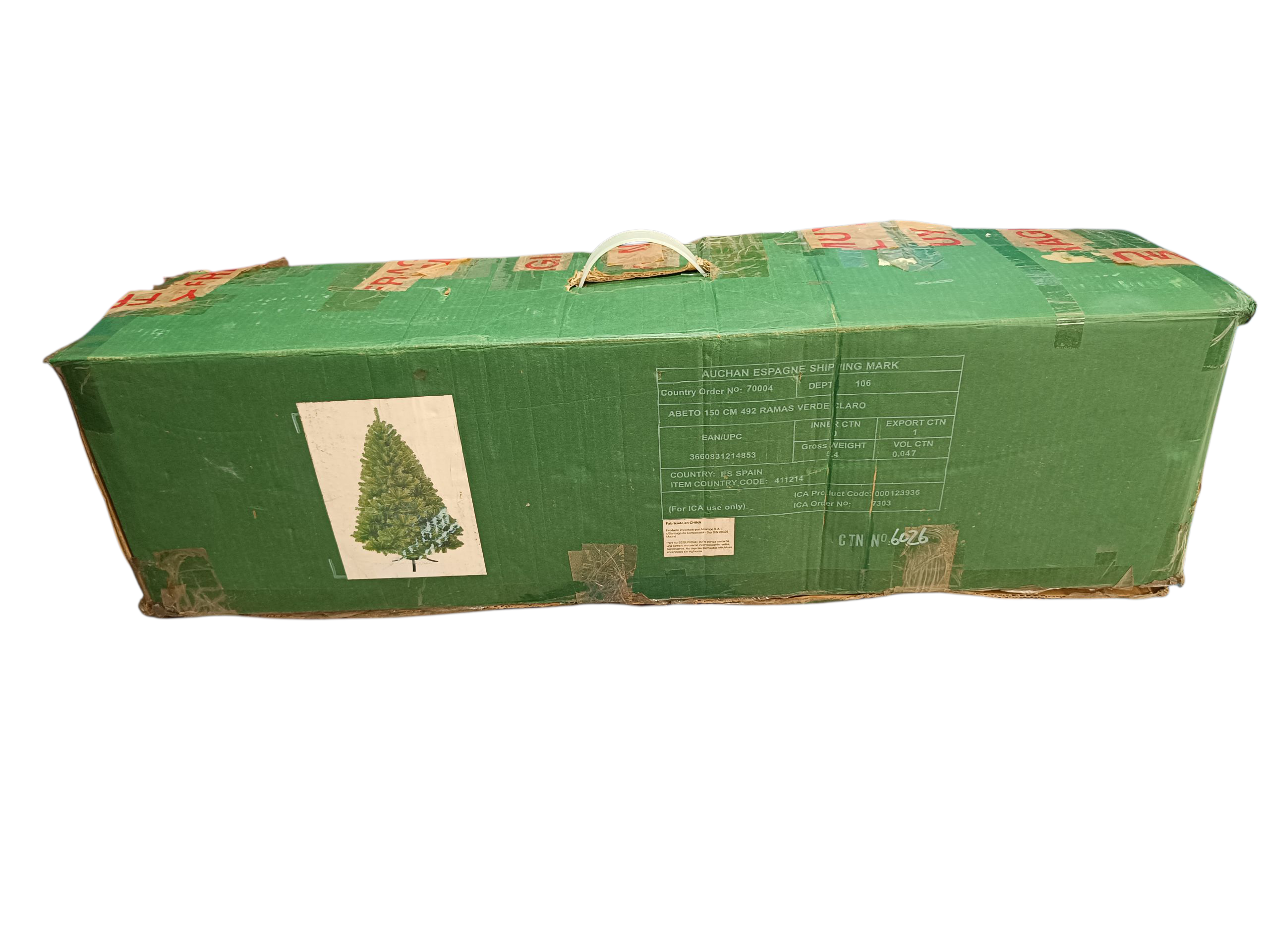 Árbol de Navidad 150 cm (Alcampo) — 🎄 Casi nuevo, frondoso, estable y listo para estas fiestas 🎁