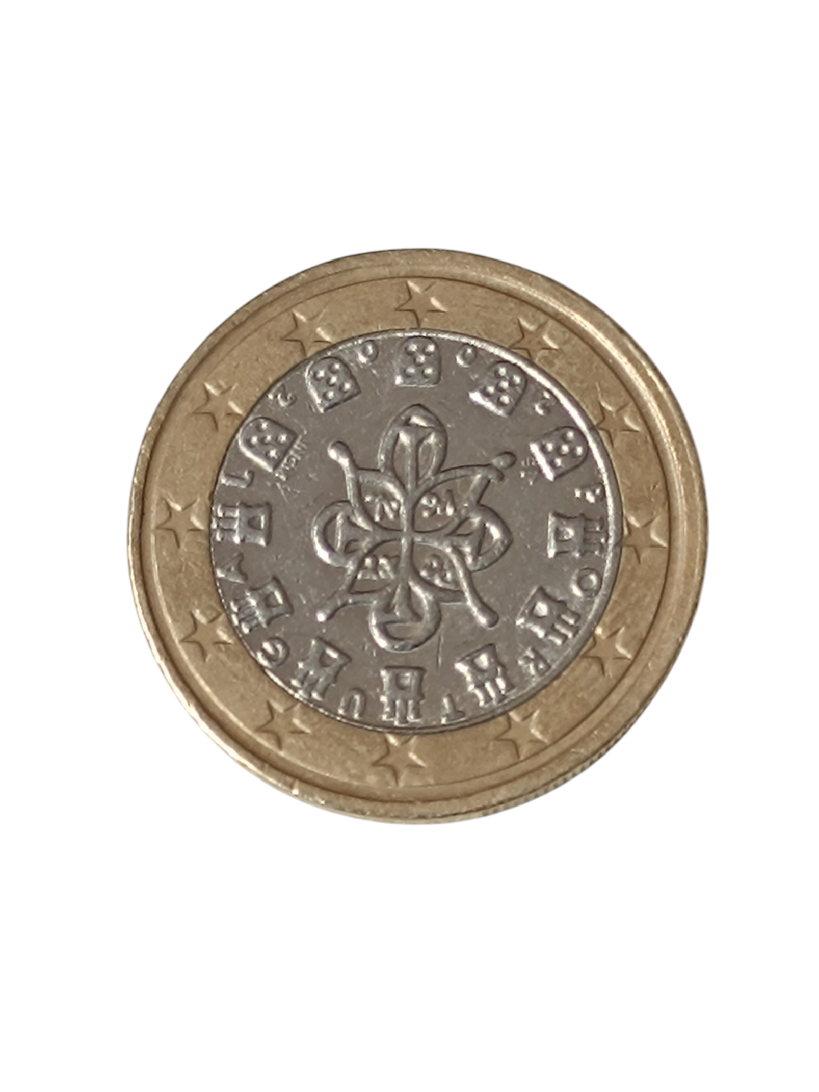 1 Euro Portugal (2002) — Sello real, INCM — 7,50 g, 23,25 mm