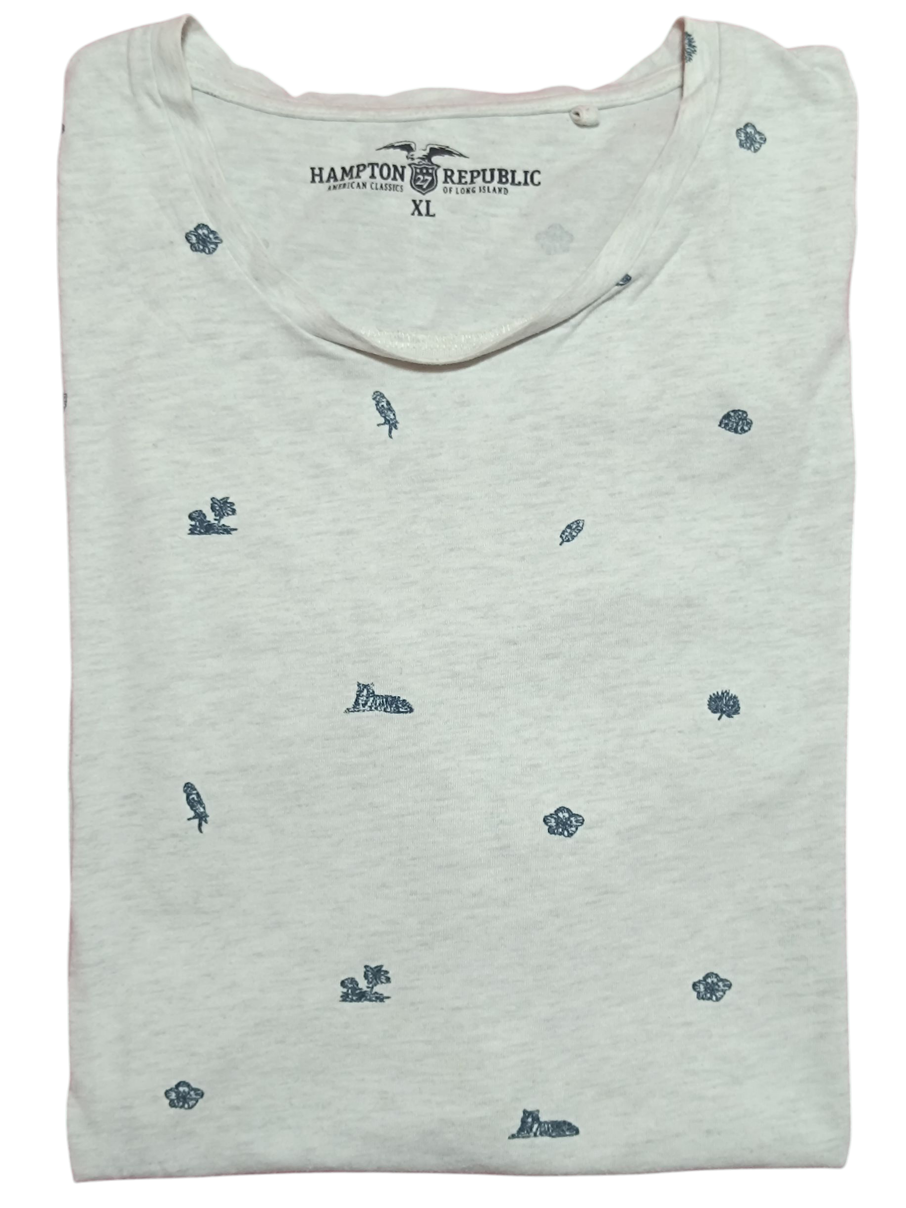 Camiseta Hampton Republic: American Classics Of Long Island (Clásicos Americanos de Long Island) — Gris — Talla XL