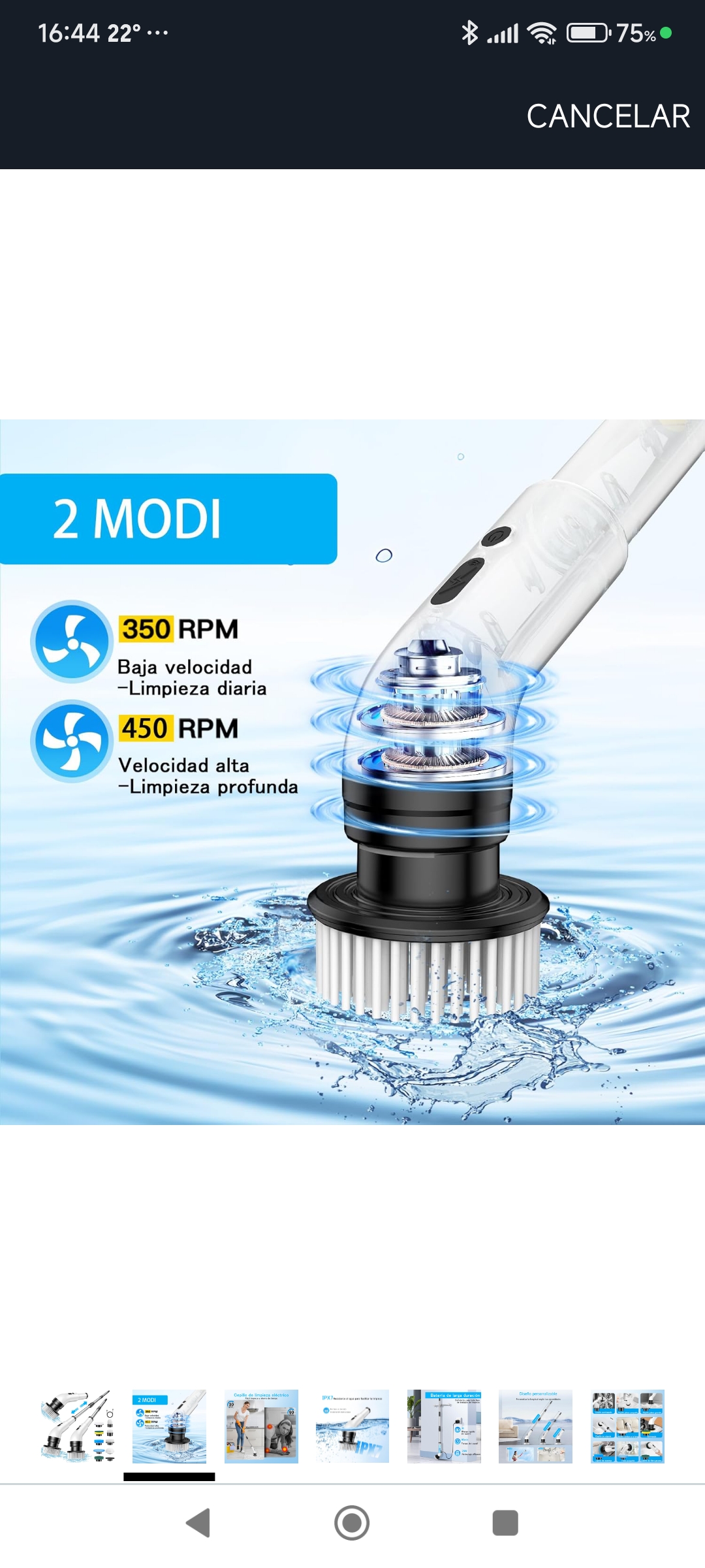 Cepillo eléctrico 9 en 1 – limpieza profunda